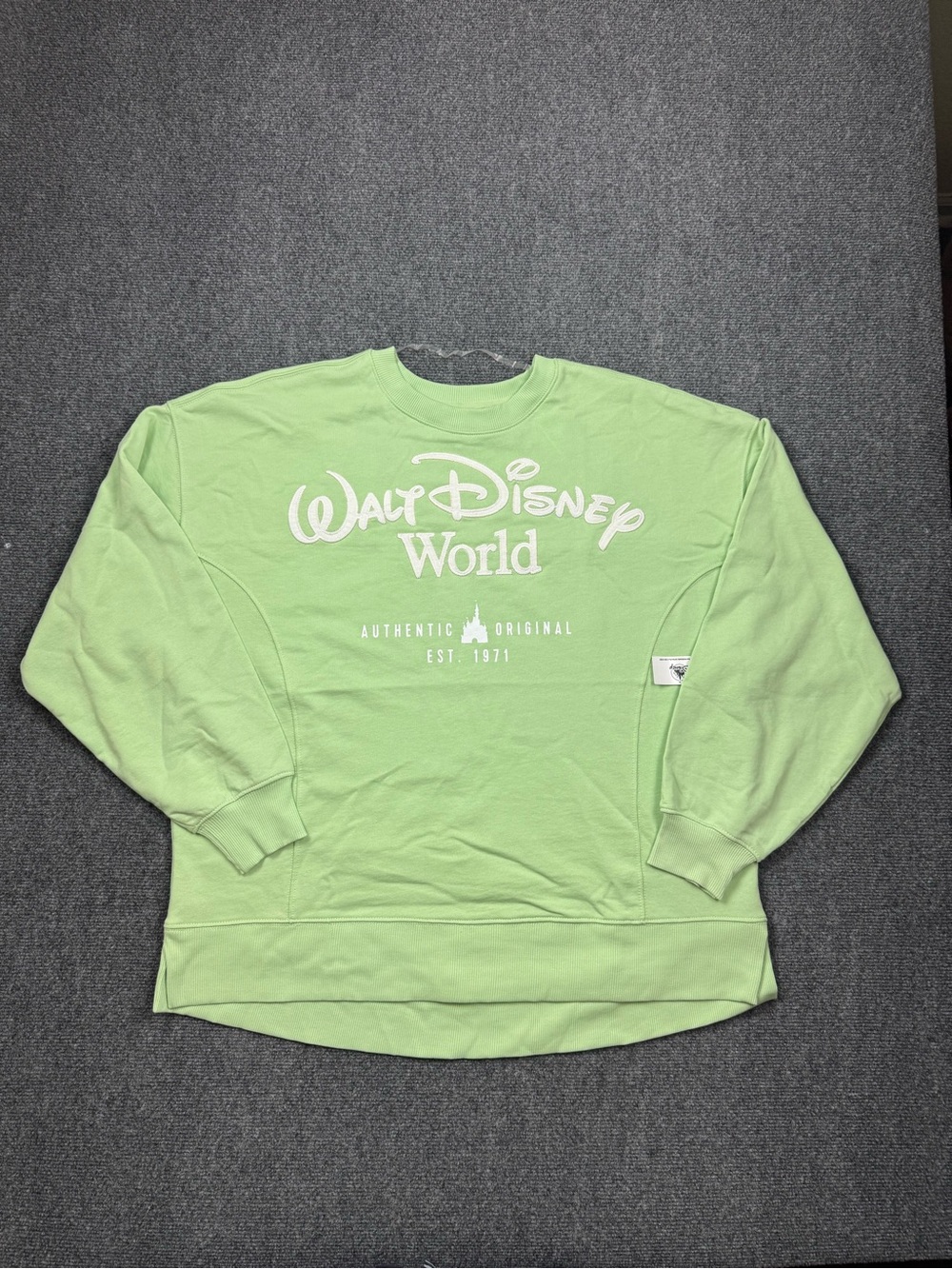 New 2026 Walt Disney World Mint Green Sweatshirt Pullover Women’s Size Medium